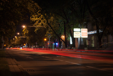 Улица Красная в ночное время