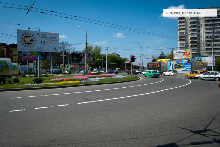 Транспортное кольцо на пересечении улиц Старокубанская и Ставропольская