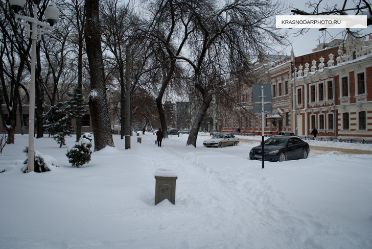 Улица Красноармейская зимой