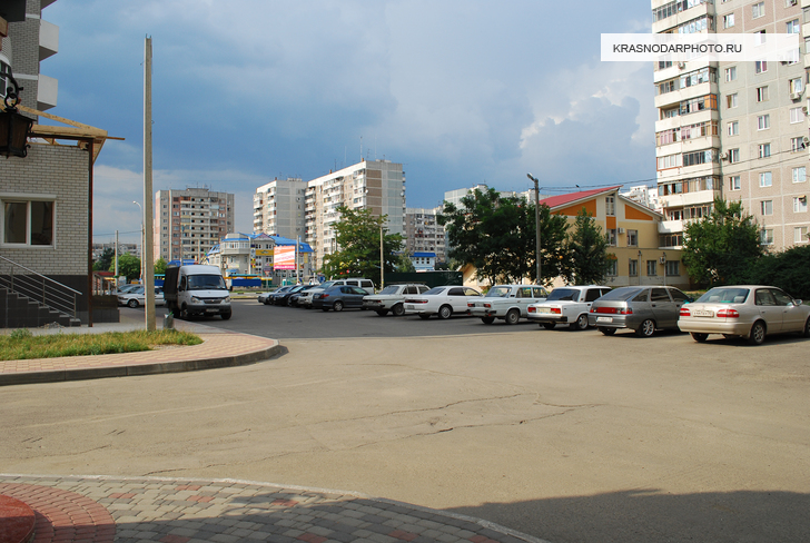 На улицах в Юбилейном микрорайоне