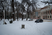 Улица Красноармейская зимой