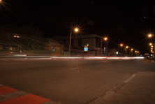 Улица Красных Партизан в ночное время