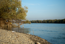 Река Кубань в Юбилейном микрорайоне